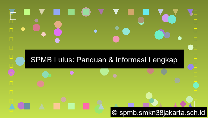 Spmb Lulus