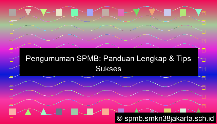 Spmb Pengumuman